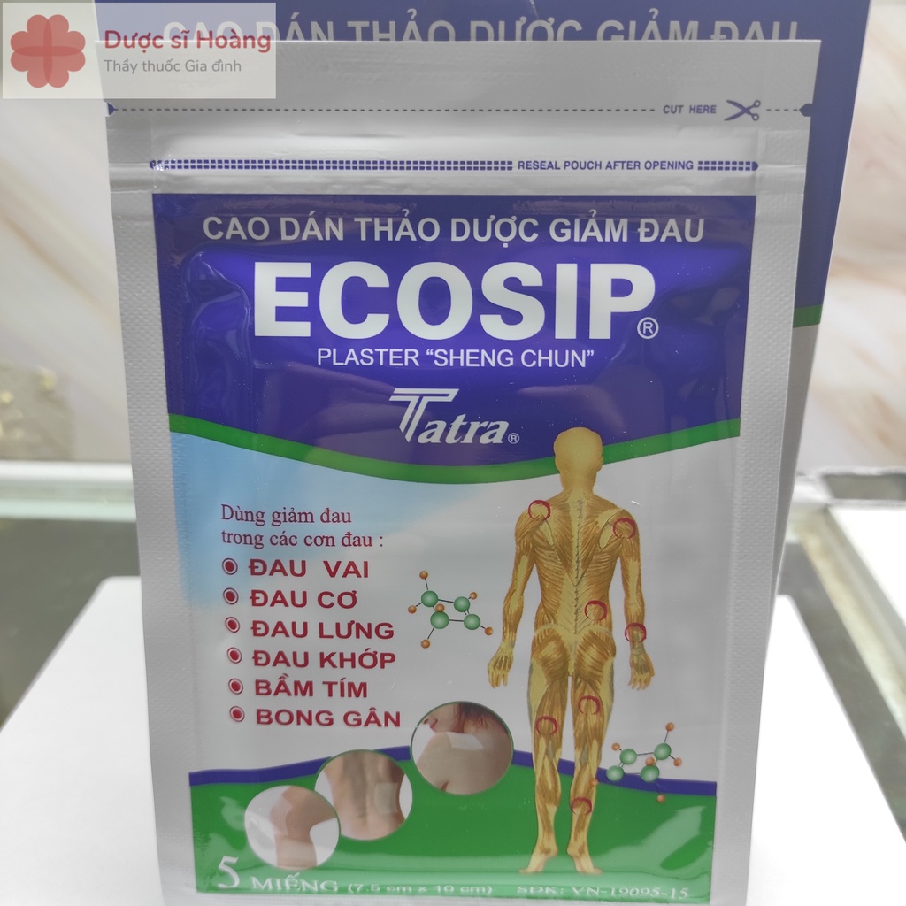 Cao Dán Nóng ECOSIP gói 2 miếng