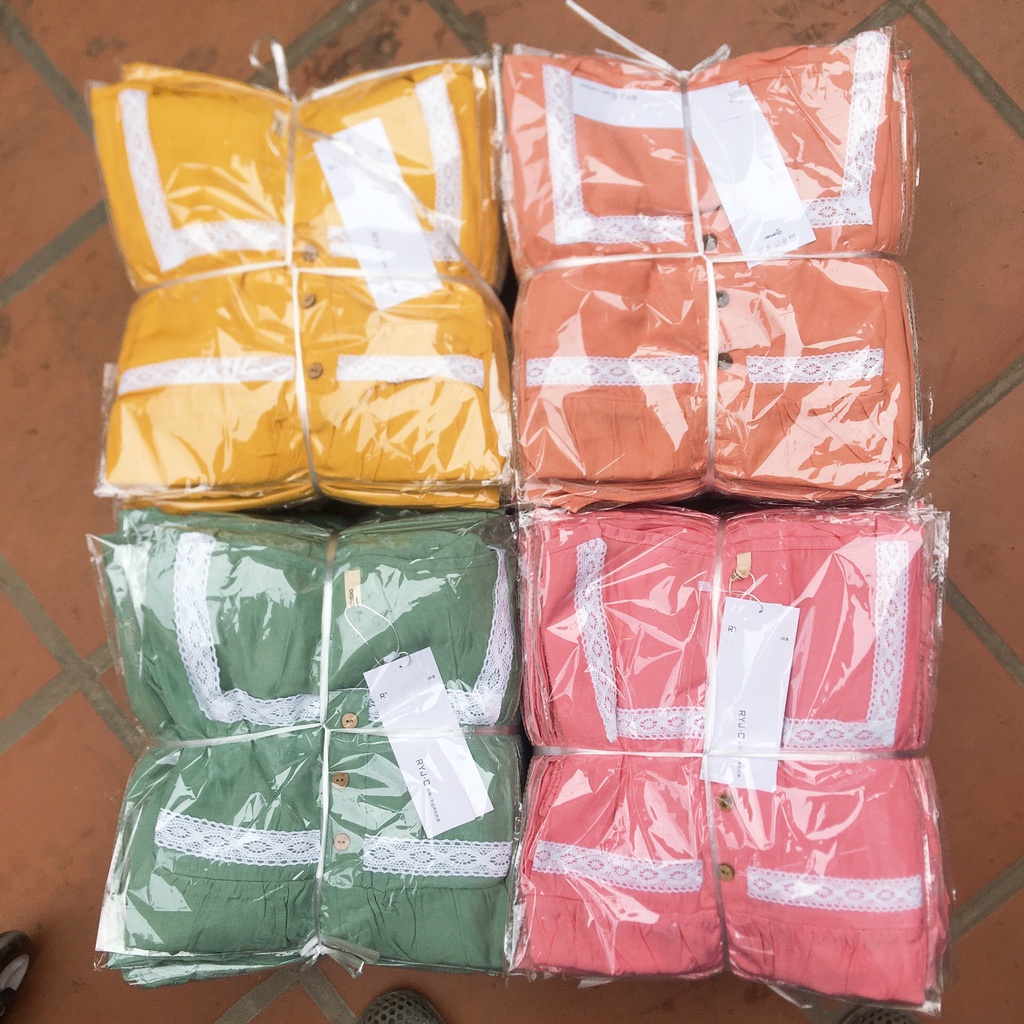 Bộ bầu sau sinh MÙA HÈ lửng chất đũi mềm mát (BL24)