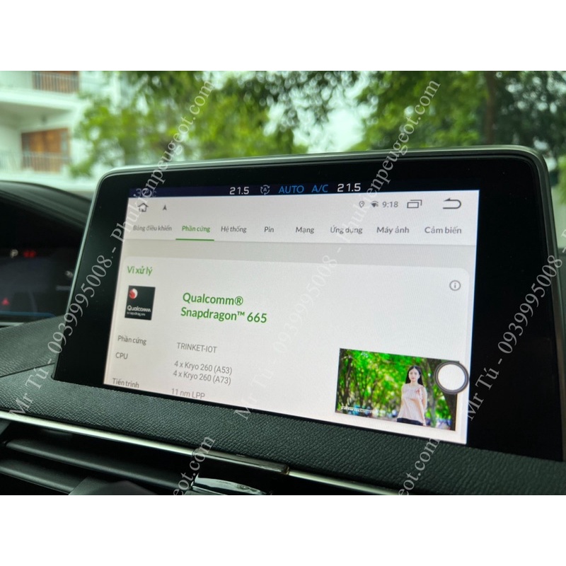 Android Box cho xe Peugeot