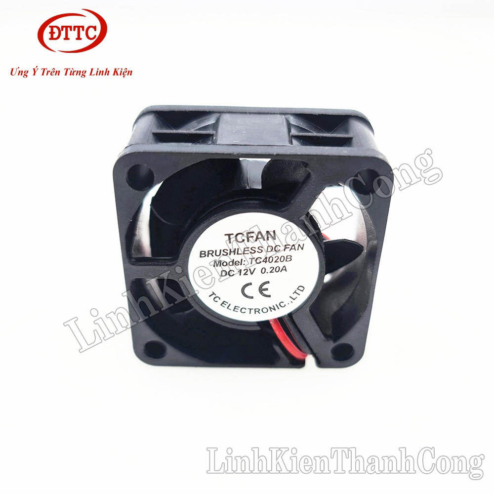 Quạt Tản Nhiệt 4cm 4020 4x4x2cm 12V 0.2A