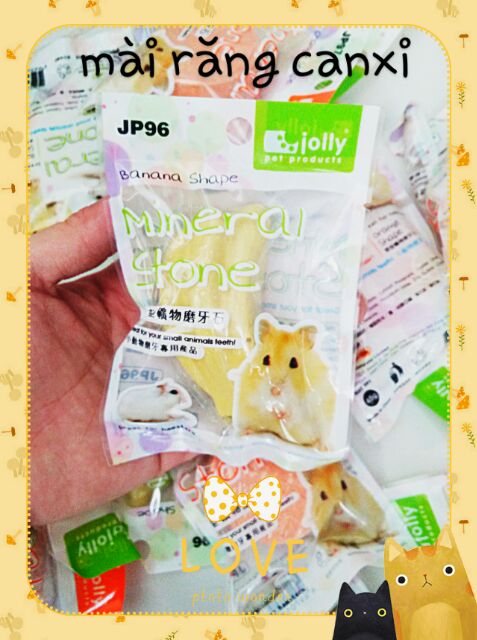 Mài răng canxi nhiều hình dành cho thỏ bọ hamster