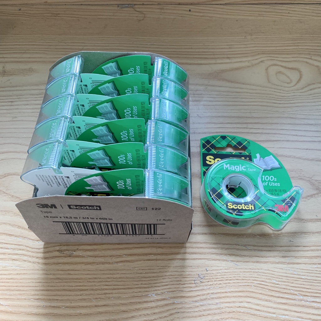 Băng dính kì diệu 3M 122 kích thước 19mmx16.5m