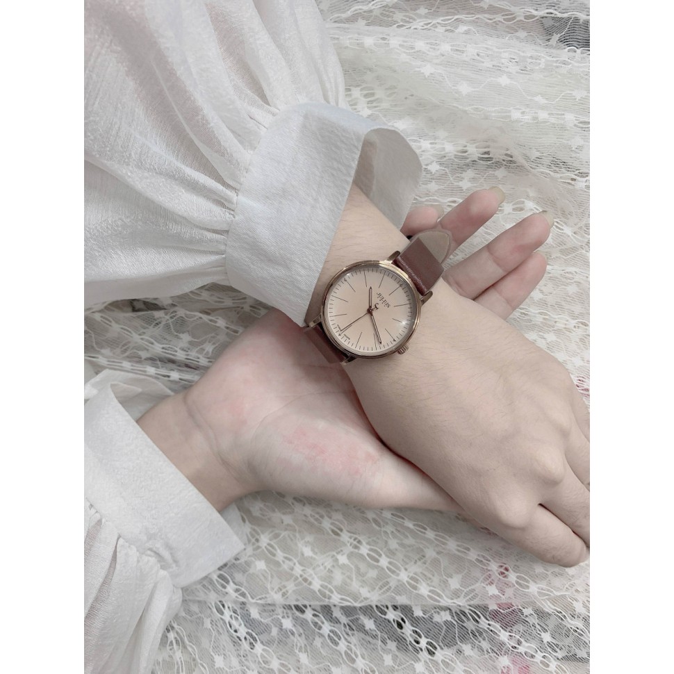 Đồng hồ nữ JA-814LE Julius Hàn Quốc dây da