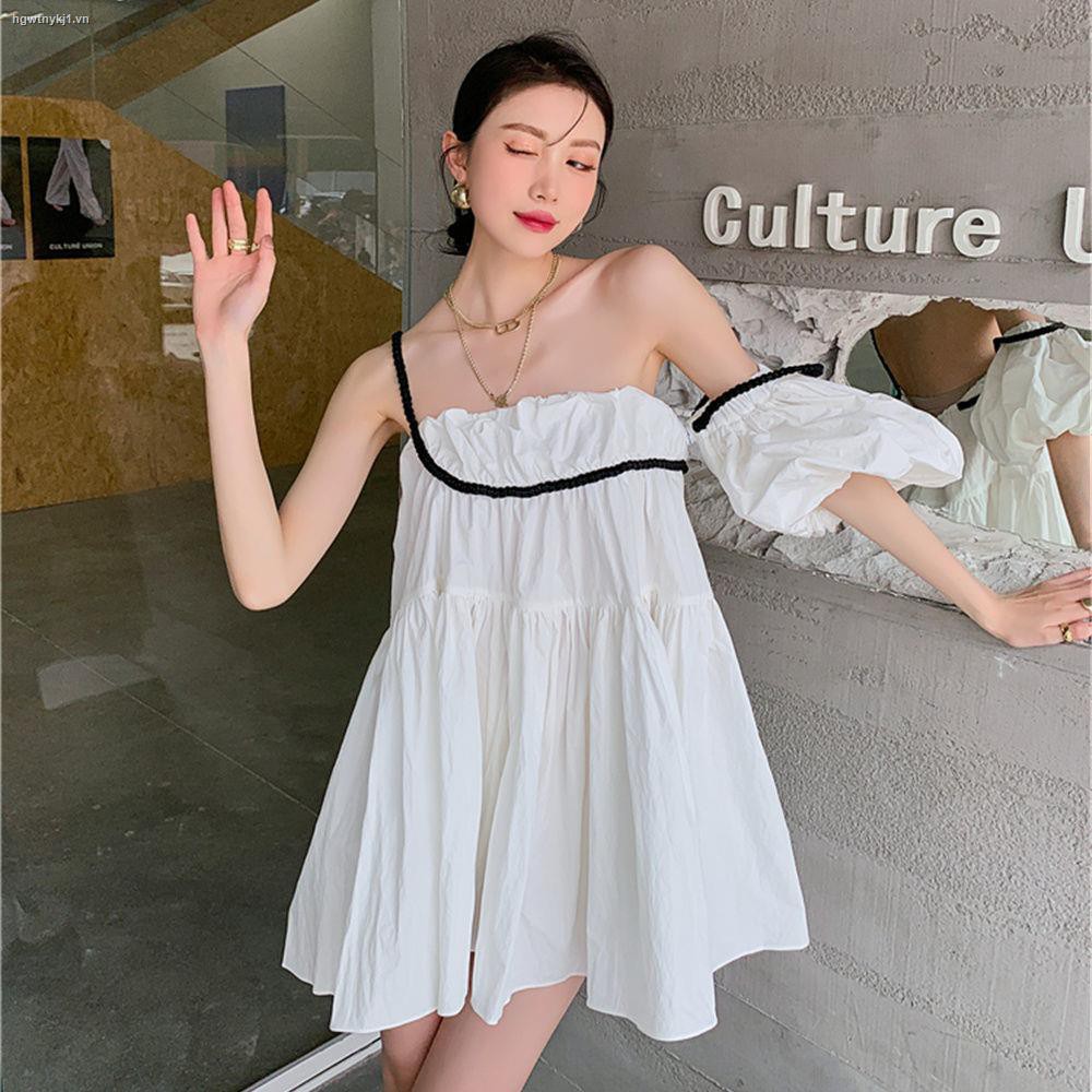 Đầm Dây Nữ Form Rộng Phong Cách Hàn Quốc 2021 | BigBuy360 - bigbuy360.vn