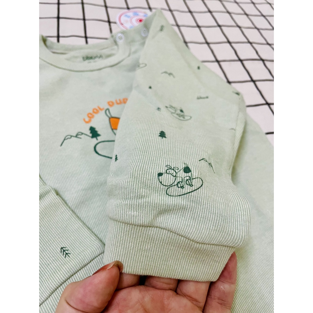 XẢ KHO - Áo dài tay chất cotton len Dokma cho bé 9 tháng - 3 tuổi