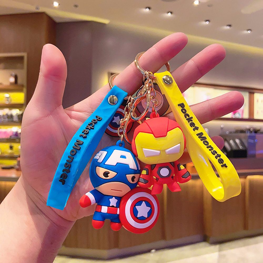 Móc khóa hình siêu anh hùng Marvel Avengers mini dễ thương