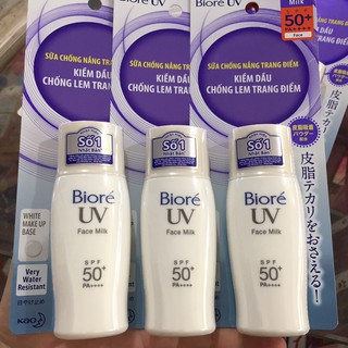 Kem chống nắng Trắng Mịn Giảm Nhờn Biore UV SPF50+