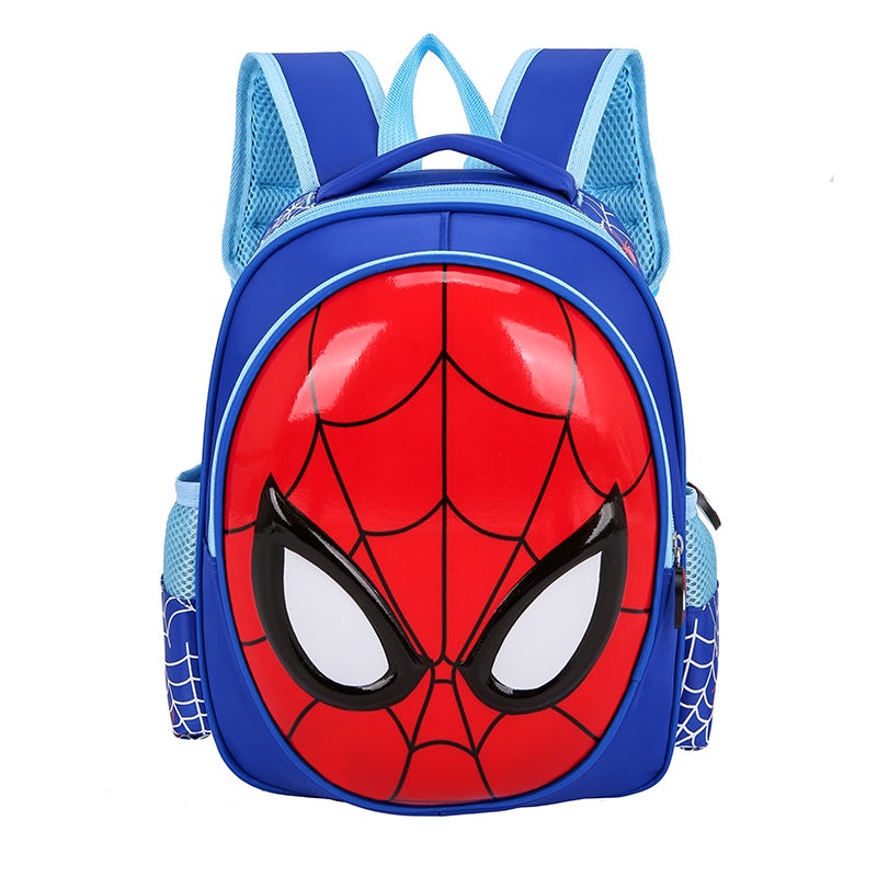 SUGE Ba Lô Đi Học In Họa Tiết Hoạt Hình Spiderman 3D Cho Bé Trai Mẫu Giáo