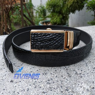 Thắt Lưng Da Cá Sấu. [FREESHIP TOÀN QUỐC]. Da Hông Cá Sấu Rất Mềm Và Đẹp. Kt 3.5 x 120cm. Bảo Hành Chính Hãng 12 tháng!