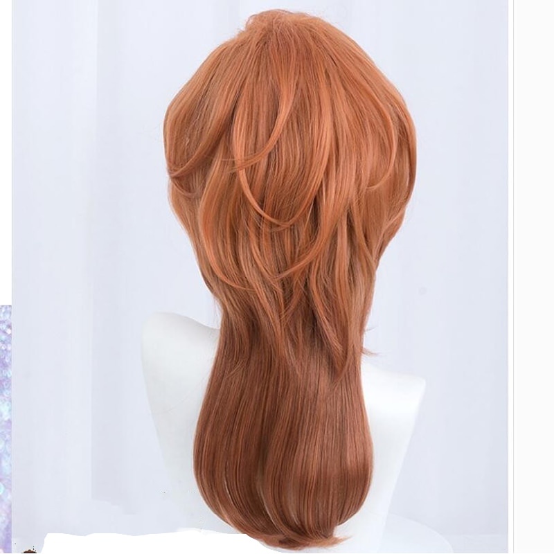 Morematch Anime chất lượng cao Bungo Chó đi lạc Nakahara Chuuya Cosplay Tóc giả chịu nhiệt Tóc giả tổng hợp + Mũ tóc giả