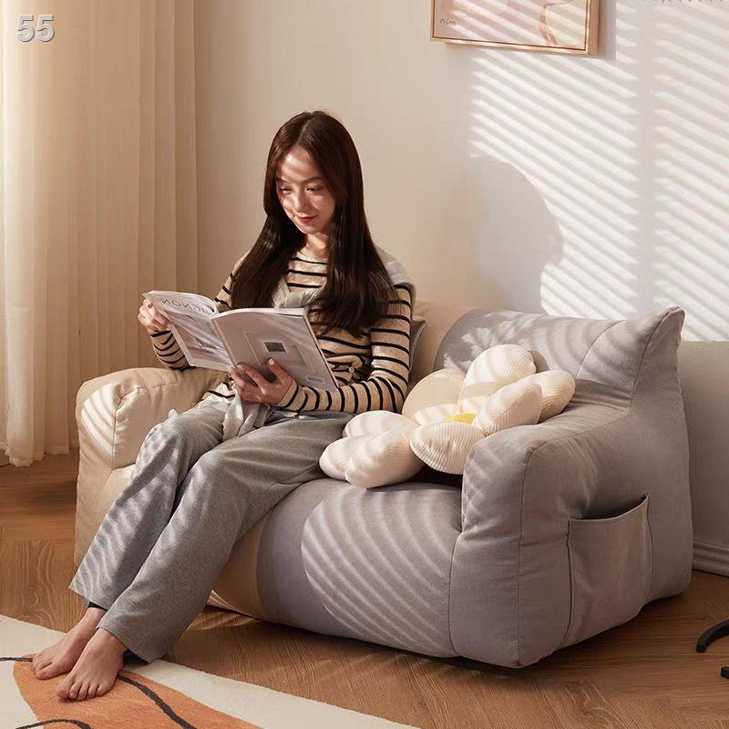Ghế sofa lười tatami căn hộ nhỏ phòng ngủ tập thể tầng đôi ban công túi đậu thư giãn