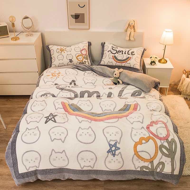 Set Bộ Vỏ Nỉ Nhung Tuyết Sữa 5D (12 Mẫu ) , Chất Nhung Mềm Êm, Giữ Ấm Tốt Cho Mùa Đông