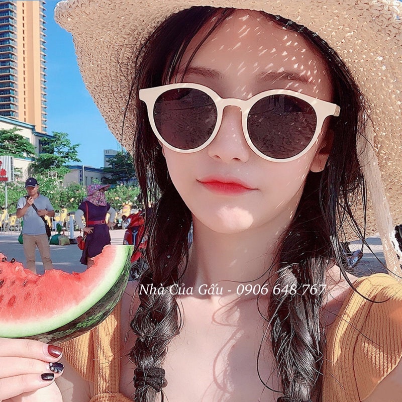 Mắt kính thời trang nam, nữ gọng tròn cực dễ thương NCG05