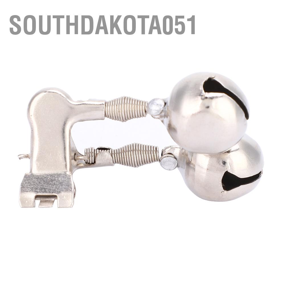 Southdakota051 Stainless Steel Double Bell Fishing Pole Assembly Fish Alarm for Sea
