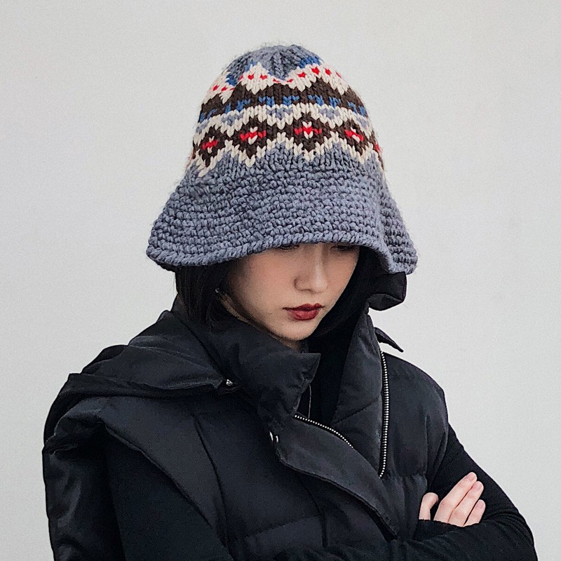 Mũ Len Đan Thời Trang Thu Đông Hàn Quốc Cho Nữ