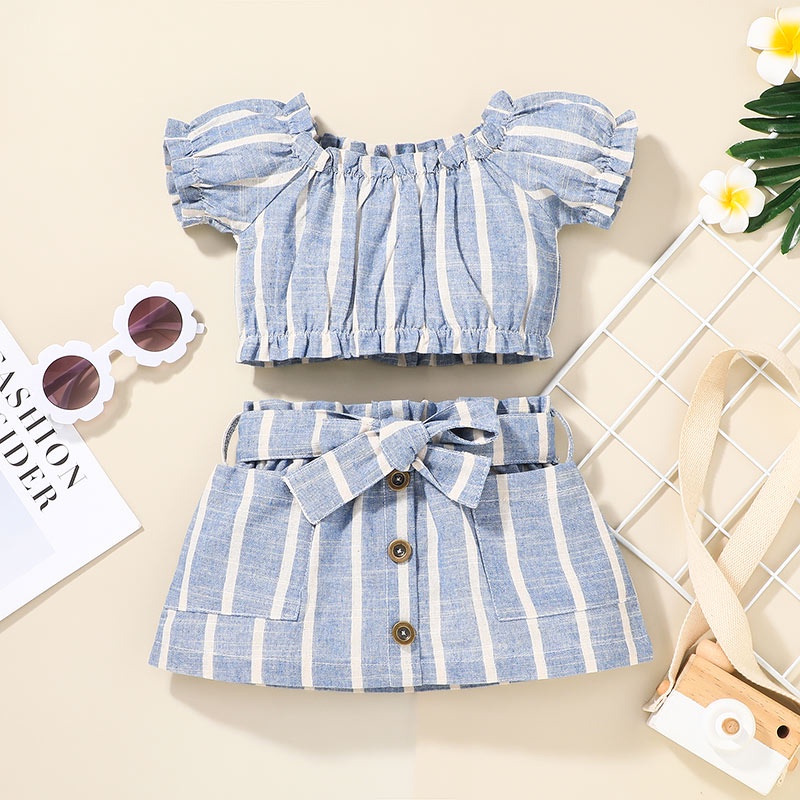 Combo bộ đồ bé gái 3 tháng-3 tuổi tay ngắn áo phông Váy đùi set mùa hè thời trang cho bé trẻ em sơ sinh