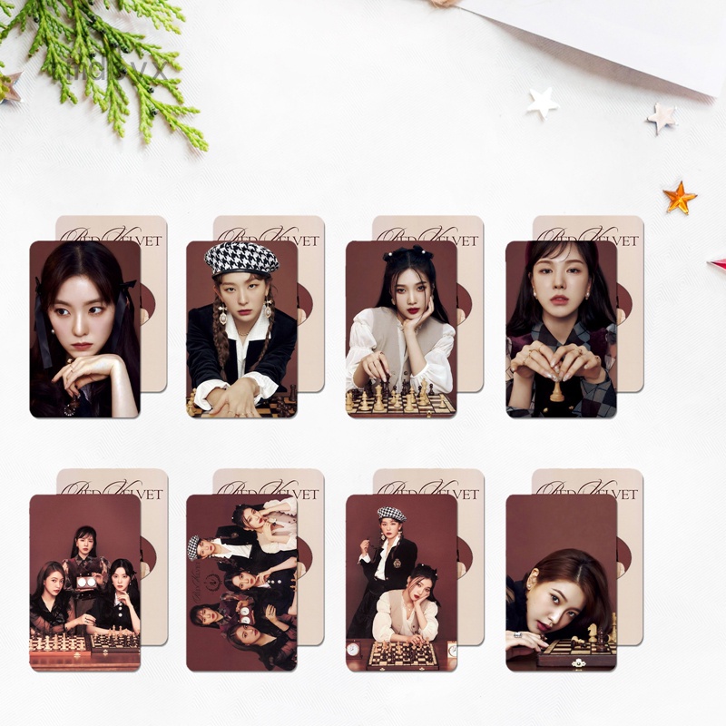 Tmdbyx Set 8 Tấm Thẻ Hình Nhóm Nhạc Kpop Red Velvet