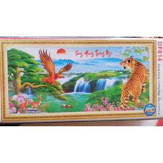Tranh đính đá Song hùng tương ngộ DF814