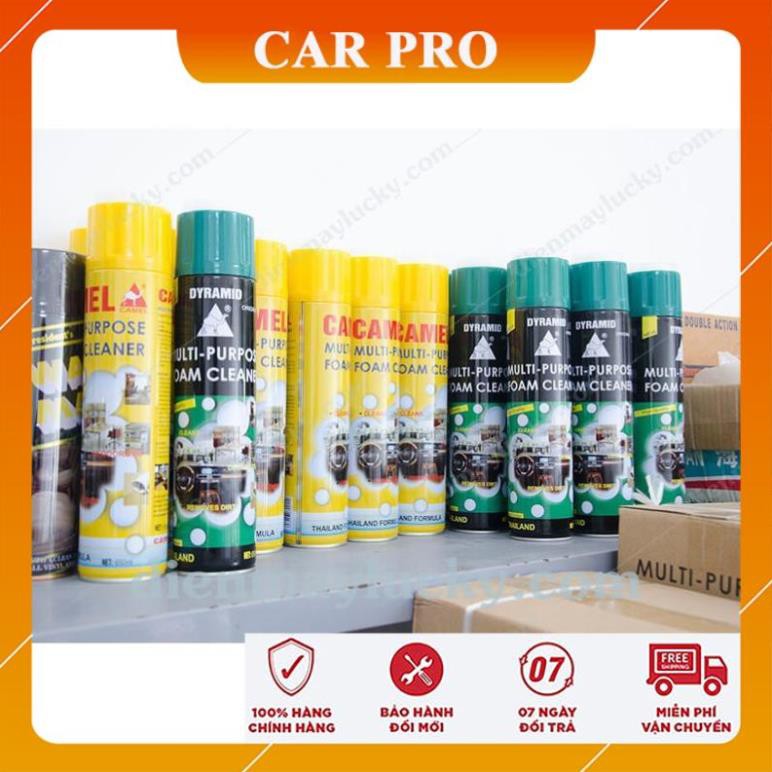 Bình xịt tẩy vệ sinh nội thất ô tô chính hãng Camel - CAR PRO