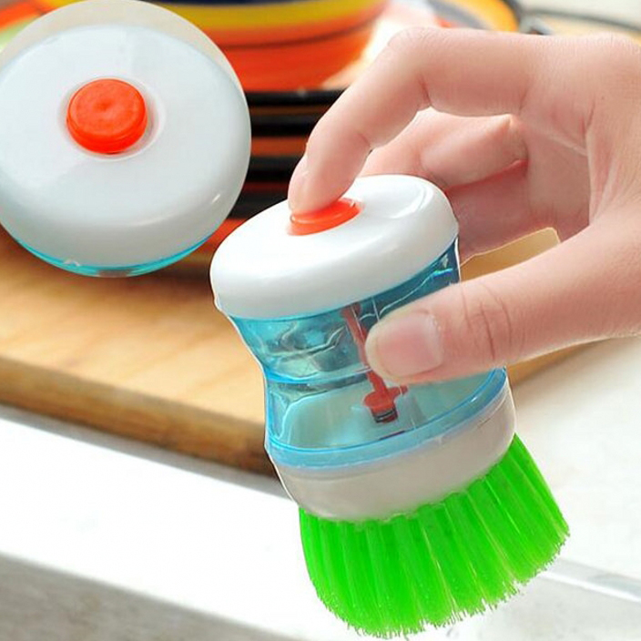 Cọ Rửa Chén Có Nút Nhấn Tự Động Tiện Dụng