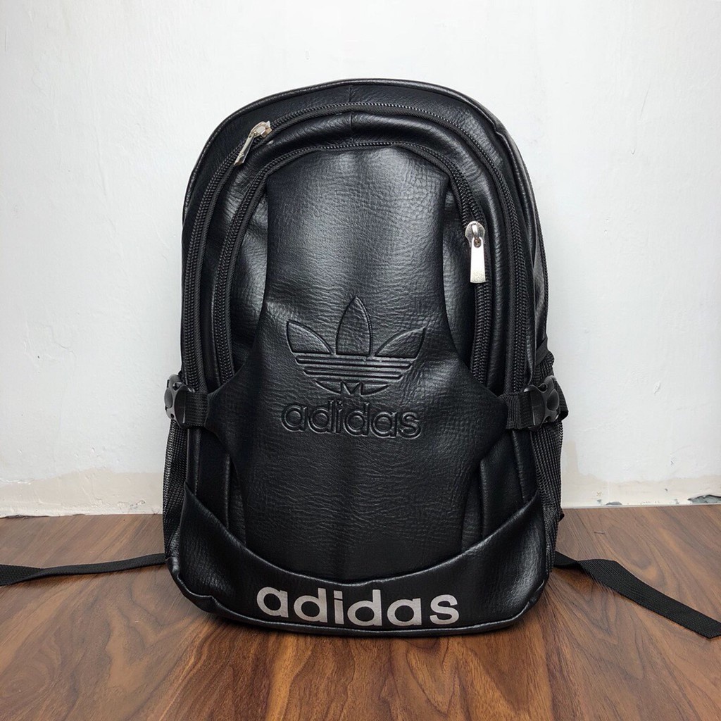 Balo Da PU Adidas Dung Tích Lớn Thời Trang Cho Nam Nữ