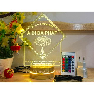 Đèn Phật Chữ A Di Đà Phật V2