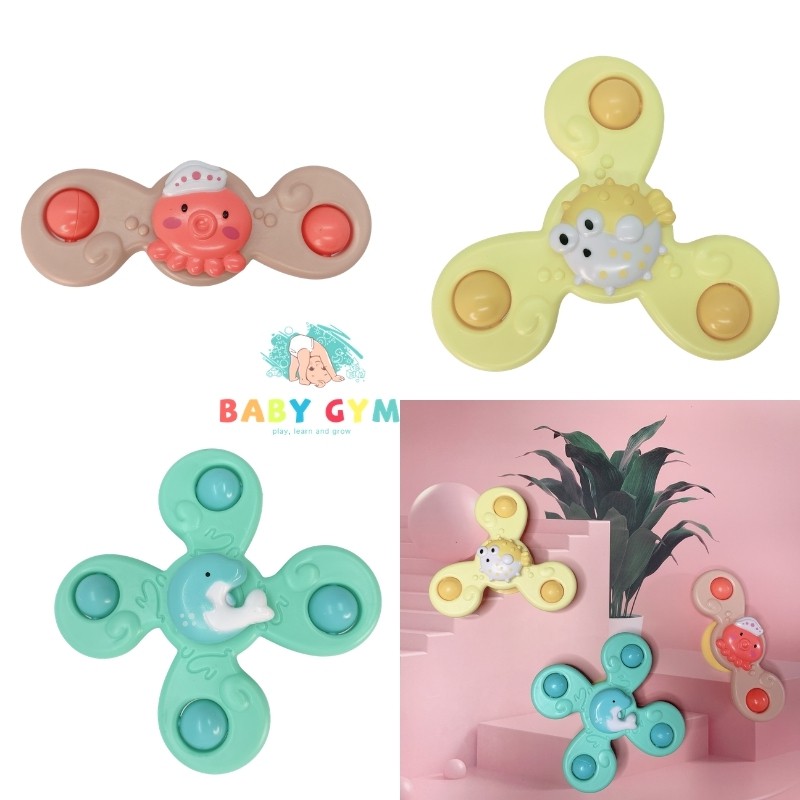 [Mã SKAMLTSW8 giảm 10% đơn 100K] Con Quay Spinner Dính Tường Bằng Nhựa Cao Cấp – Bộ 03 Con Quay Chủ Đề Sinh Vật Biển