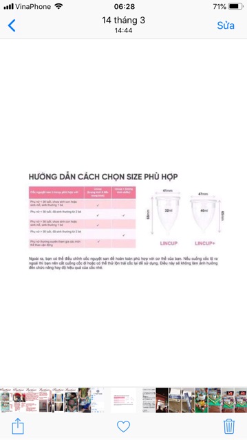 Cốc nguyệt san Lincup - tặng kèm viên tiệt trùng, dung dịch vệ sinh lincare