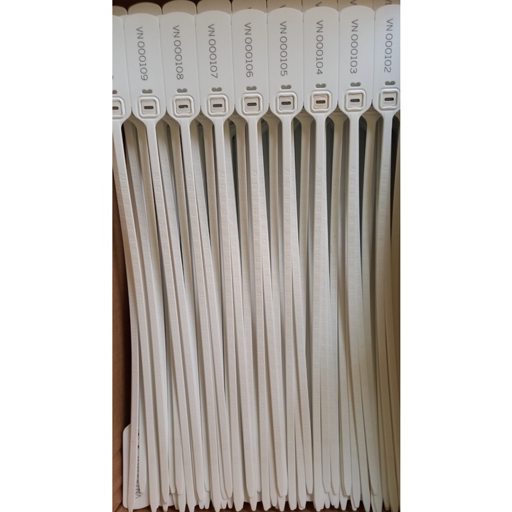}Seal niêm phong nhựa 40cm Dây rút niêm phong nhựa 40cm (Túi 50 chiếc in seri liên tuc