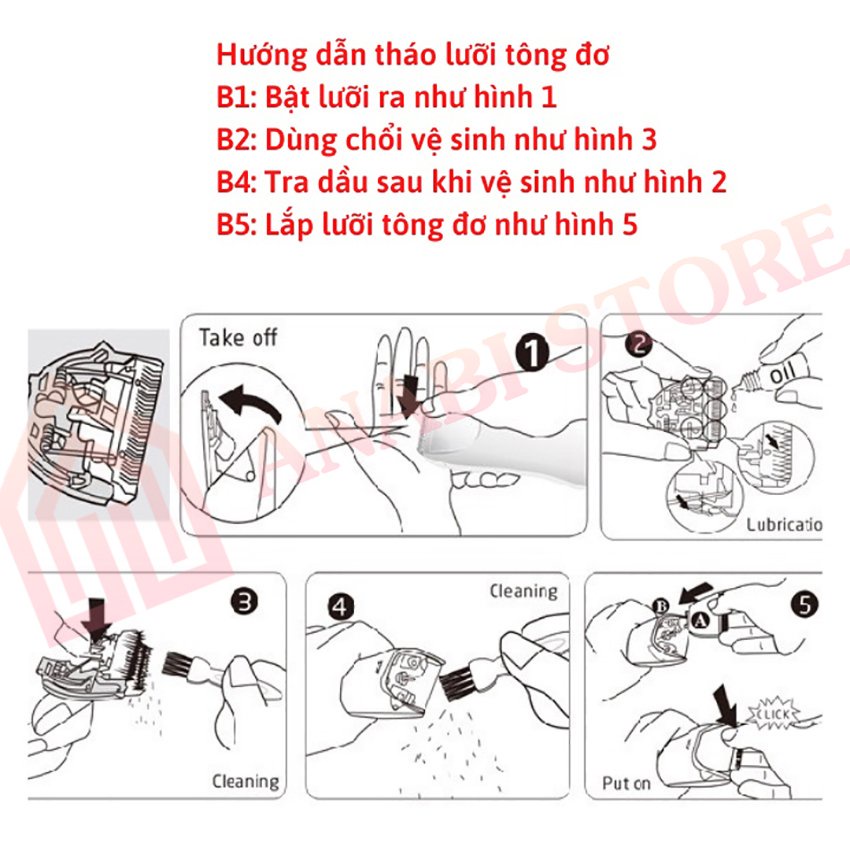 Tông Đơ Cắt Tóc Gia Đình Jichen - Tonder Cắt Tóc Cao Cấp, Chuyên Nghiệp, Máy Khỏe, Pin Trâu