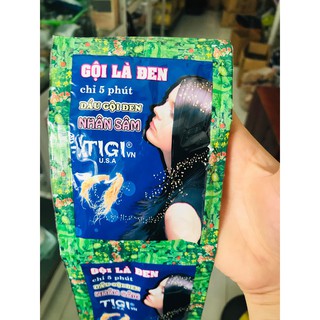 Dây 10 gói gội là đen Tigi