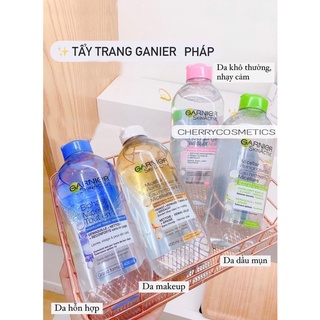 Tẩy trang ganier pháp đủ màu đủ loại da