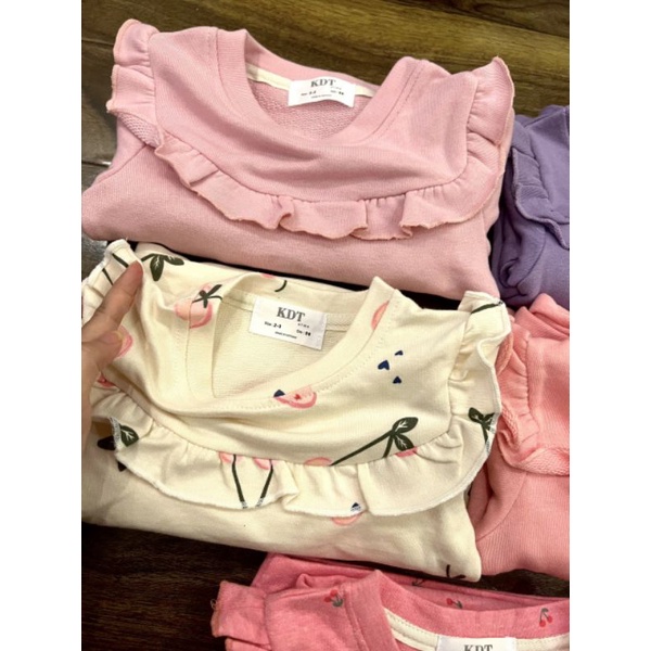 Bộ nỉ da cá bé gái 2-10y