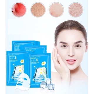 Mặt nạ đá băng hoa cúc cấp ẩm mờ thâm dưỡng da se khít lỗ chân lông loại bỏ bã nhờn mask nội địa trung