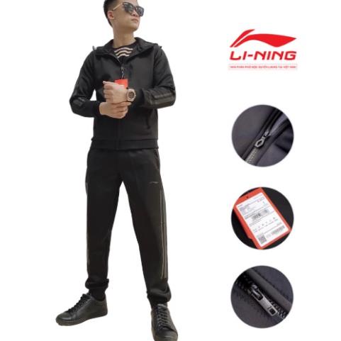 Bộ quần áo thể thao nam Lining, bộ thể thao cao cấp đang hot nhất hiện nay, bộ nỉ nam chất siêu đẹp lining !