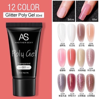Gel gôm as chính hãng - gel nối móng úp siêu nhanh bền đẹp tuýp 30ml