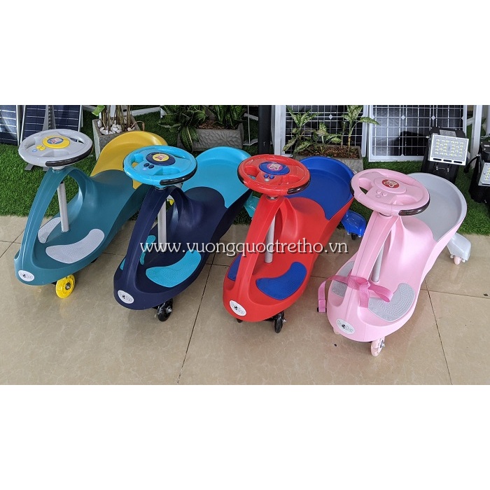 Xe Lắc Cho Bé Broller HZL-919 VuongQuocTreTho Có Nhạc Và Đèn, Xe Lắc Cao Cấp Có Đèn Bánh Xe