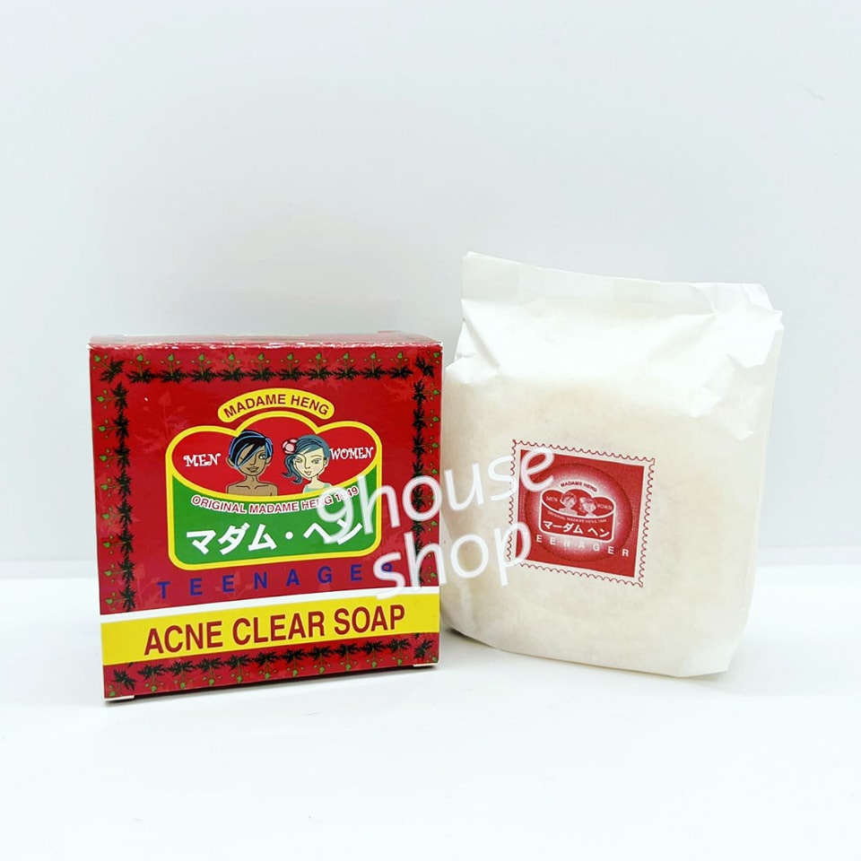 01 Xà Bông Cho Da Mụn Tuổi Teen Acne Clear Madame Heng Thái Lan 150gram