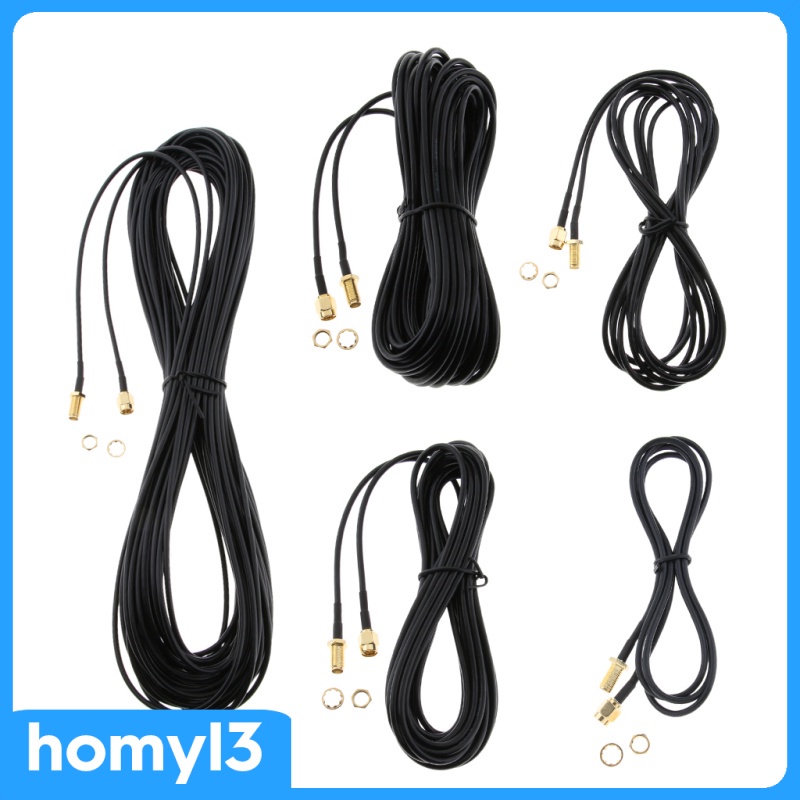 Set 2 dây cáp mở rộng chuyển đổi 1Meter/3.3Feet SMA Male sang Female | BigBuy360 - bigbuy360.vn