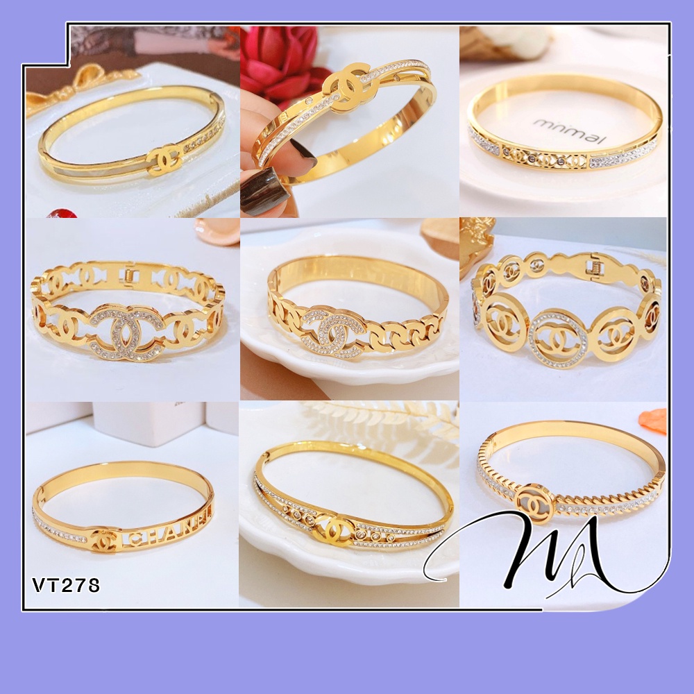 Vòng tay nữ Titan CC Cha nel nhiều mẫu - Măng's House VT278