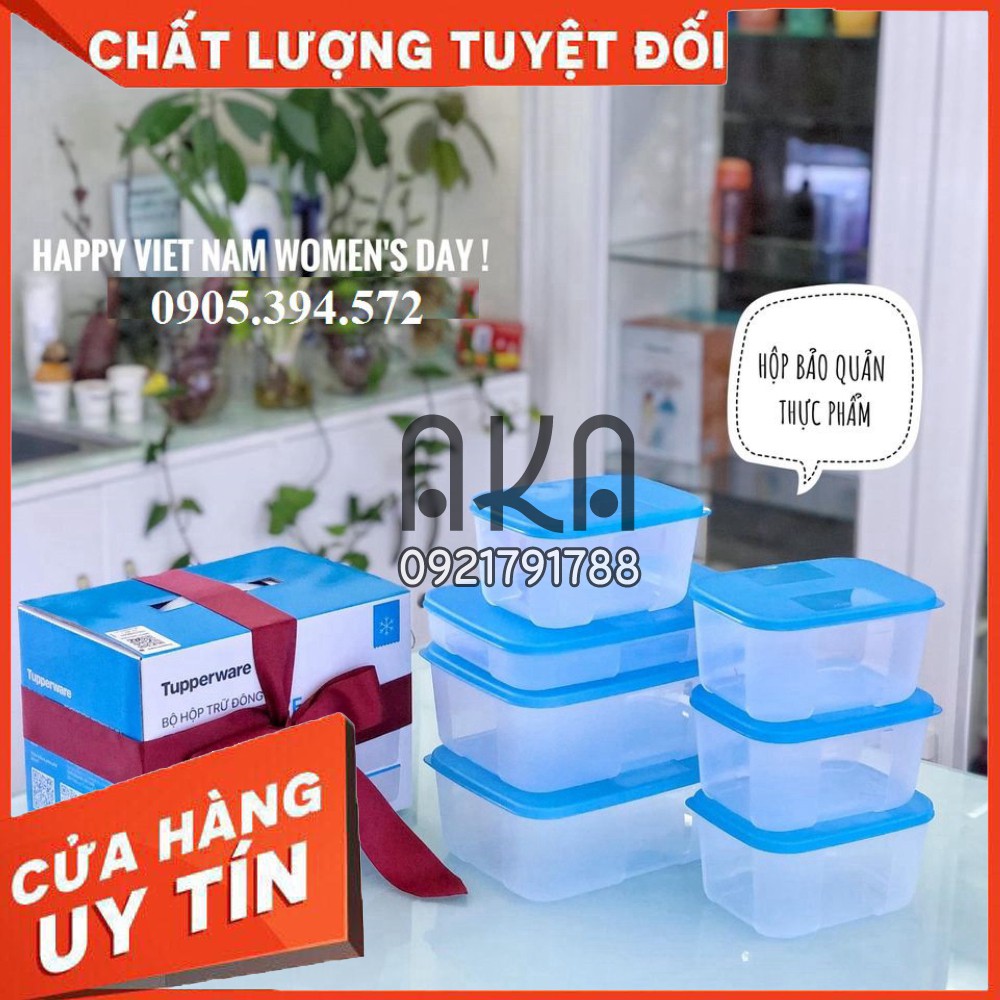 Bộ hộp trữ đông Tupperware - Freezermate Fit set (7 hộp) - Nhựa nguyên sinh