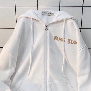 Áo khoác nữ, áo hoodie chất nỉ hàn dáng rộng in họa tiết hoạt hình độc lạ - 4Basic