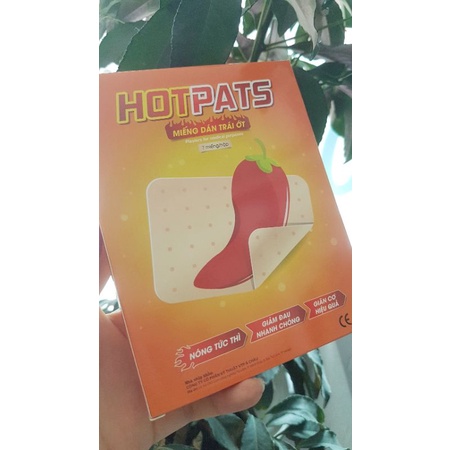 Miếng dán trái ớt Hotpats (hộp 7 miếng)