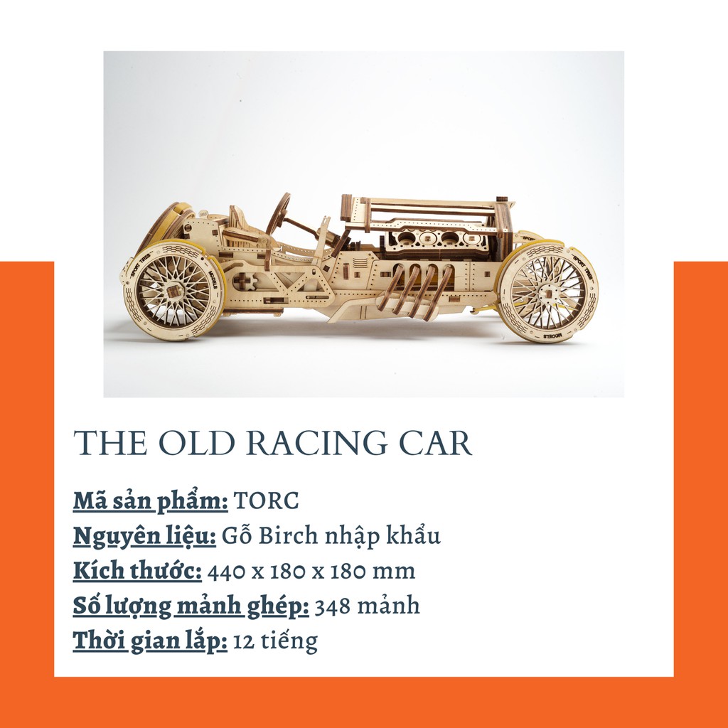 Mô Hình Chi Tiết Xe Đua -The Old Racing Car