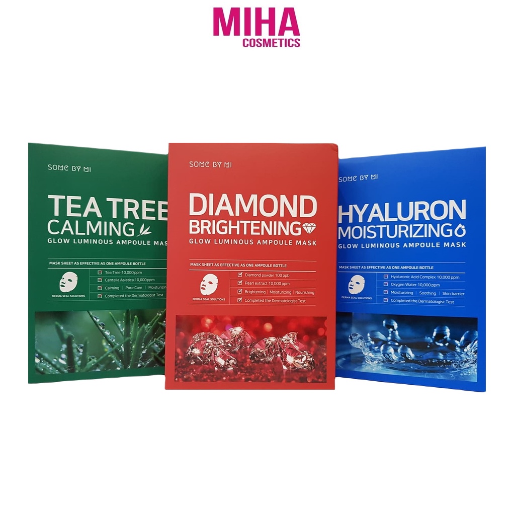 Hộp 10 Miếng Mặt Nạ Some By Mi Glow Luminous Ampoule Mask Hàn Quốc