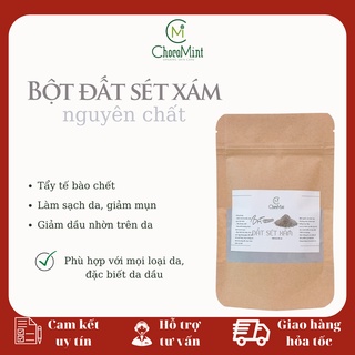 BỘT ĐẤT SÉT XÁM HANDMADE  (100GR)