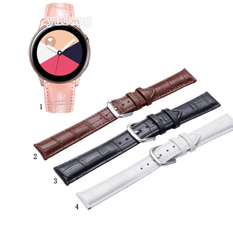 Dây Đeo Bằng Da Chất Lượng Cao Cho Đồng Hồ Samsung Galaxy watch Active 2 40mm 44mm watch 5 watch5 pro watch4 watch 4 classic 42mm 46mm