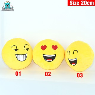 (CHỈ BÁN SỈ) Gấu bông mặt cười 20cm đủ biểu cảm