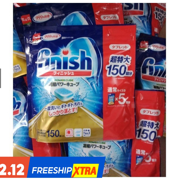 Hộp 150 Viên rửa bát Finish nhật