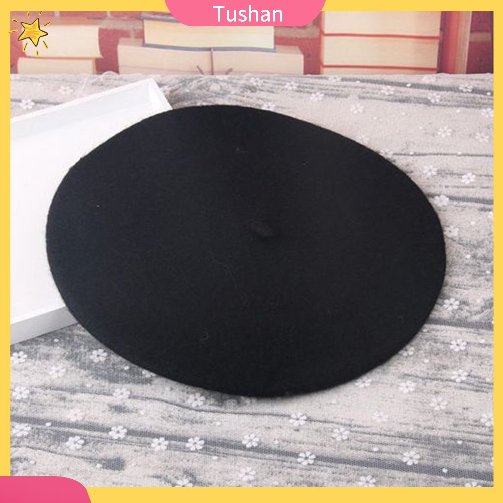 Mũ Nồi Giả Len Màu Trơn Thời Trang Cho Nữ